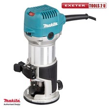 Makita RT0702CX4 240v 1/4in Router/Trimmer Anti-Restart Function Variable Speeds