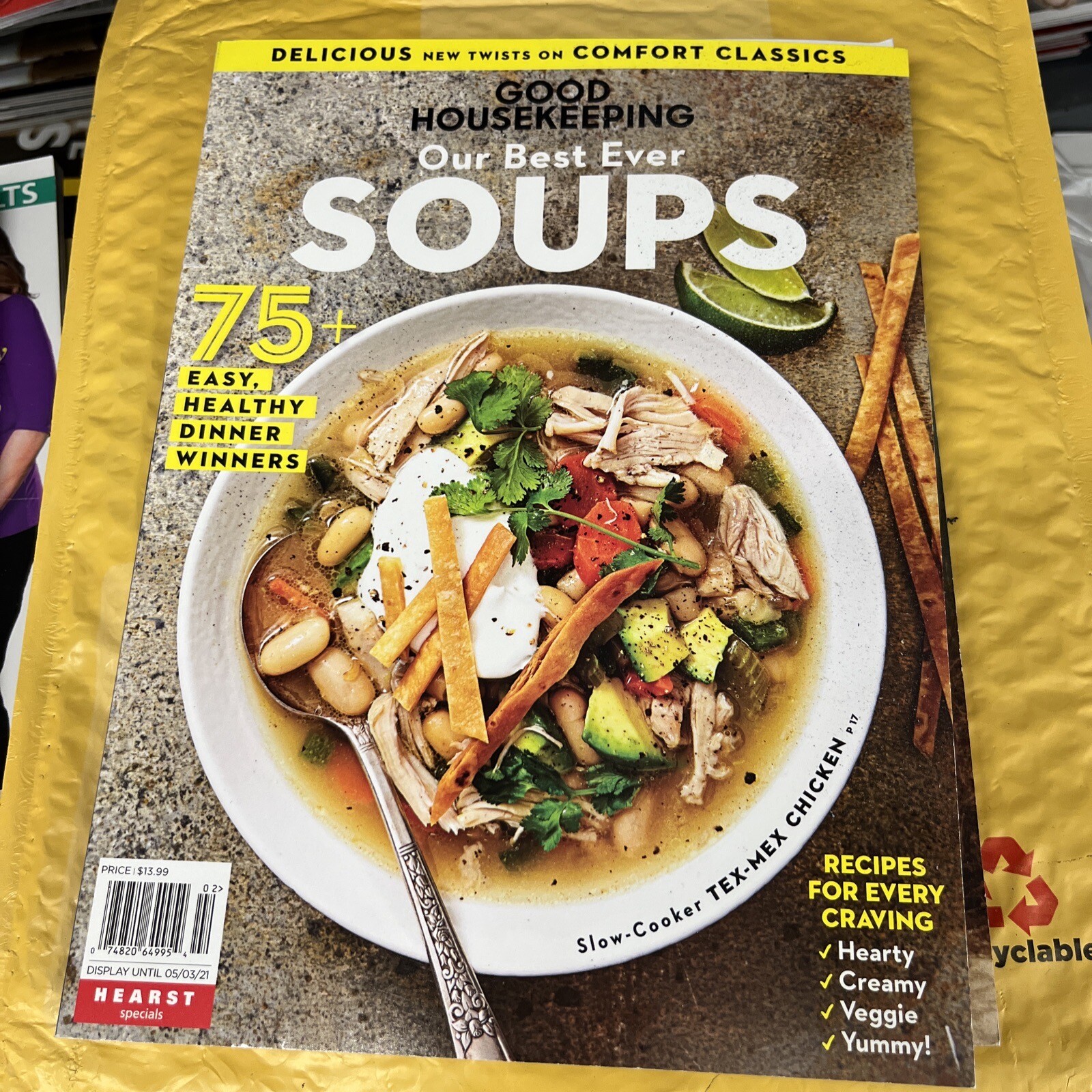 good housekeeping Magazine. Our Best Ever  Soups. 75+ Recipes. T-549