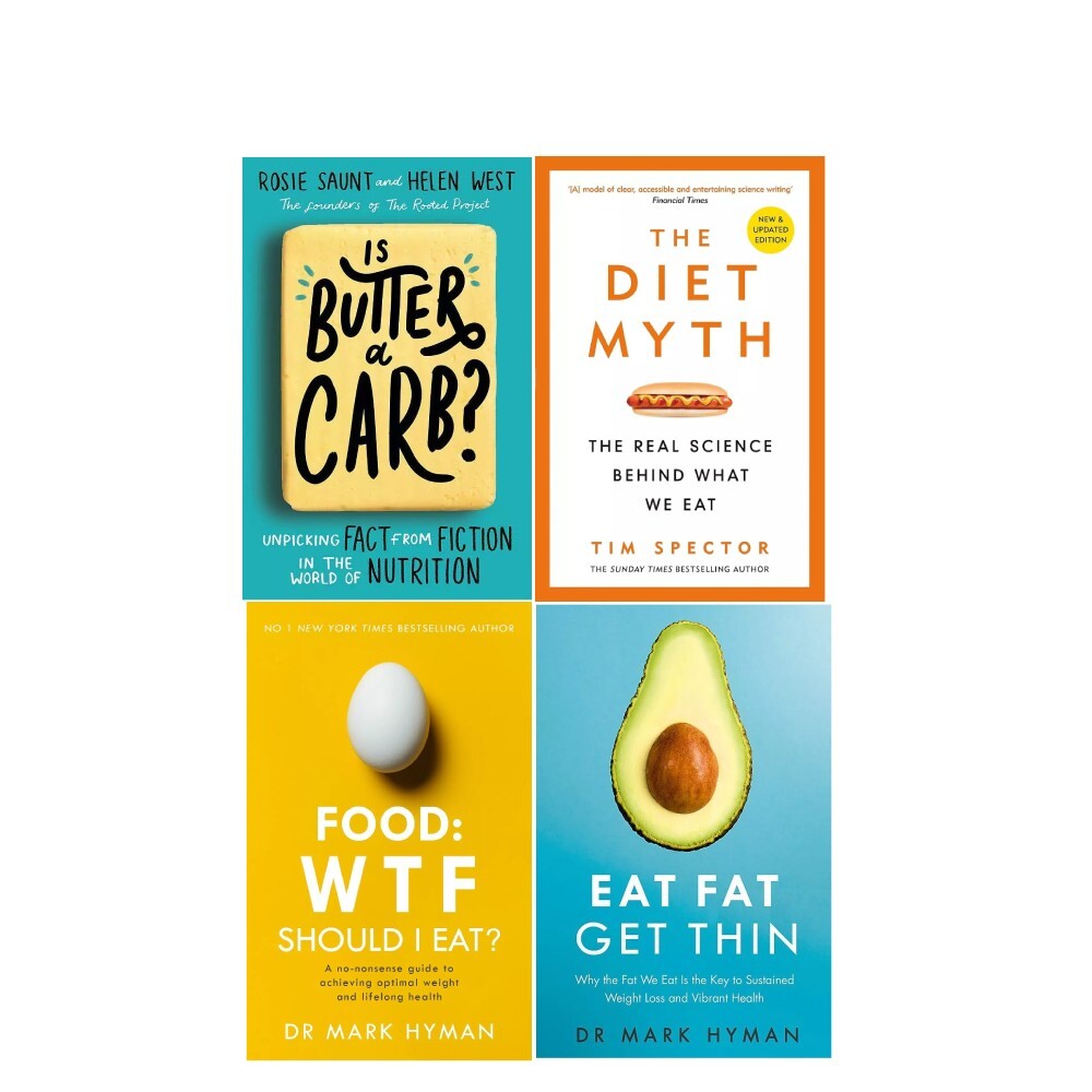 Is Butter a Carb, Diet Myth, Food Wtf Should I Eat 4 Books Collection Set