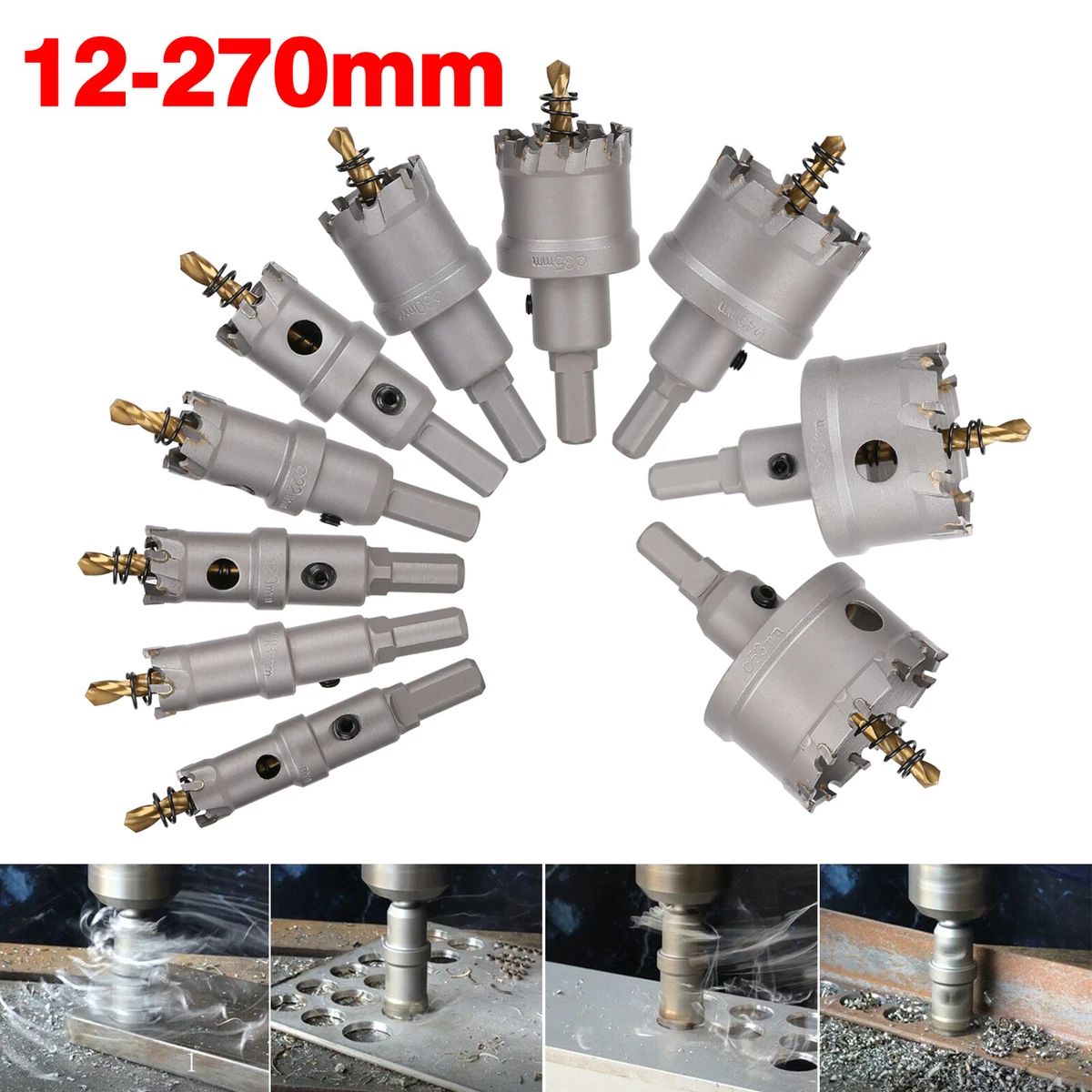 Metall Lochsäge M42 HSS Bohrkrone Dosenbohrer für Holz, Kunststoff, Aluminium 100mm Metall Lochsäge M42 HSS Bohrkrone Dosenbohrer für Holz, Kunststoff, Aluminium 100mm