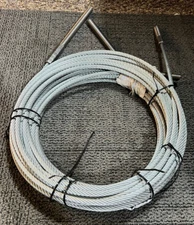 (QTY 2) Equalizer Cable / Threaded Ends / Silver Gray