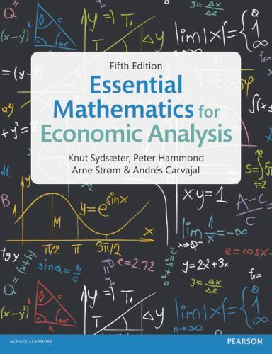 Essential Mathematics For Economic Analysis Pdf