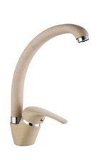 MISCELATORE LAVELLO CUCINA CANNA CURVA FRAGRANITO AVENA SABBIA BEIGE DUEMMEGGI