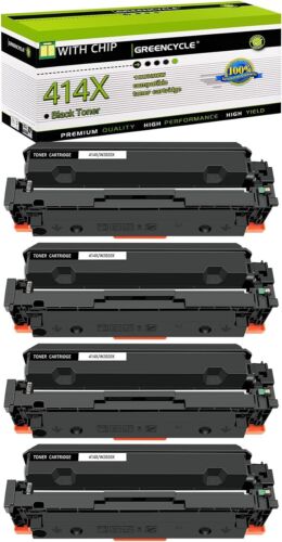 High-Yield 1-4PK W2020X 414X Black Toner Cartridge for HP M455dn M454dw M454dn