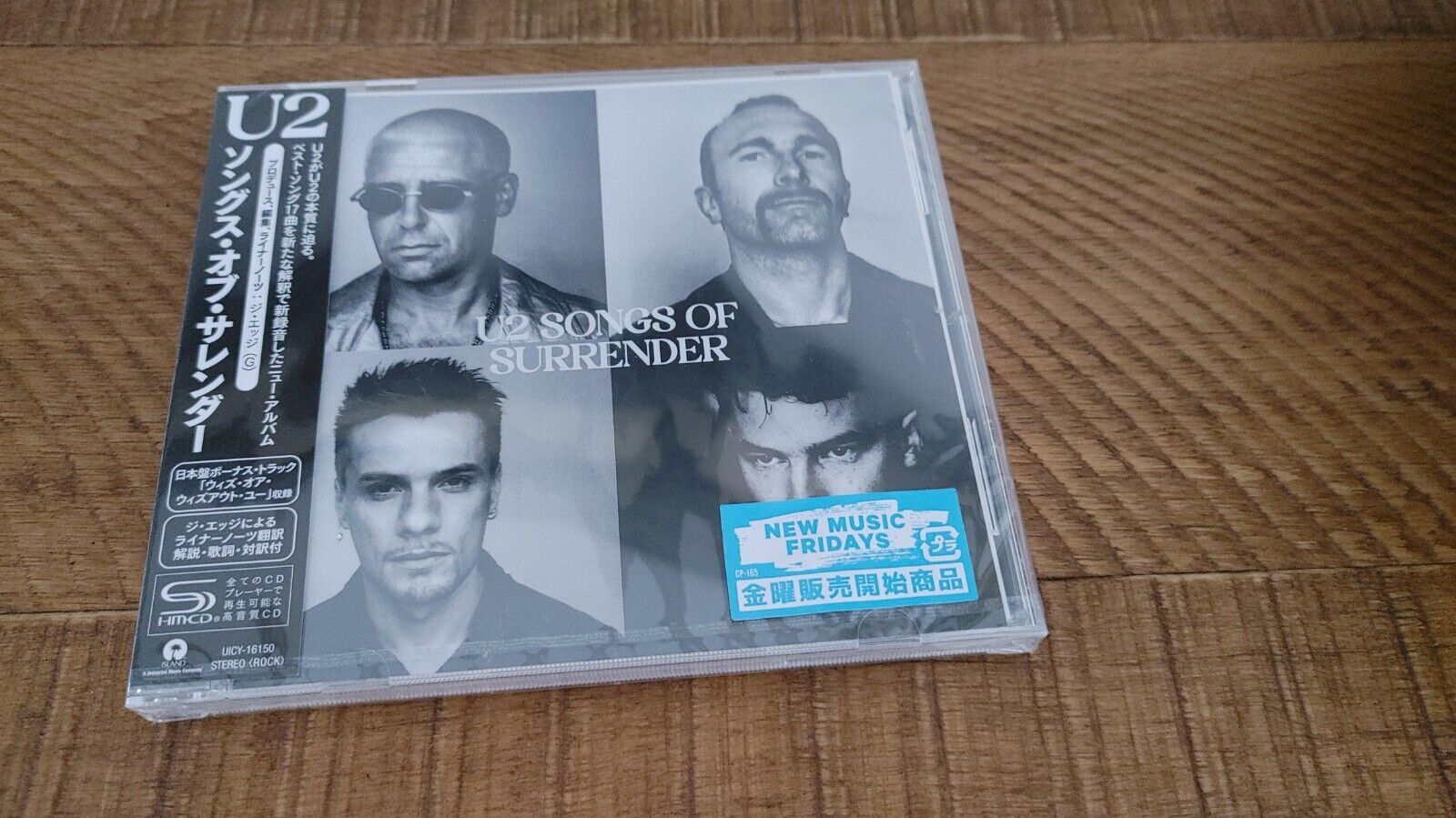 U2 SONGS OF SURRENDER WITH BONUS TRACK! 17 TRACKS ! 2023 JAPAN SHM CD 4BT NEW