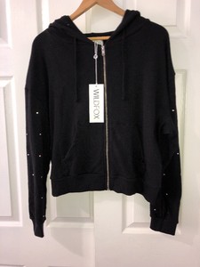 Black Medium Hoodie Taille Sleeves Wildfox Glitz PuZOkiX