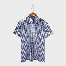 BRUTUS Men's Gingham Trimfit Shirt - M - Very Good Condition