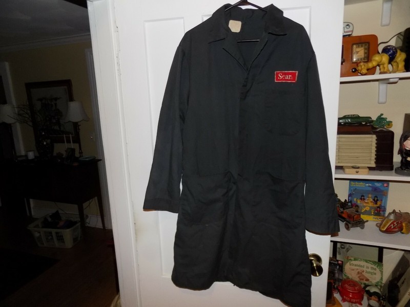 Vintage SEARS Automotive Technicians Coat Large Size