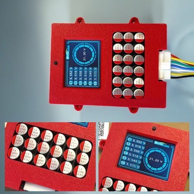 6S 5A Capacitor Active Balancer with Voltage Display LTO Battery EqualizercUDu