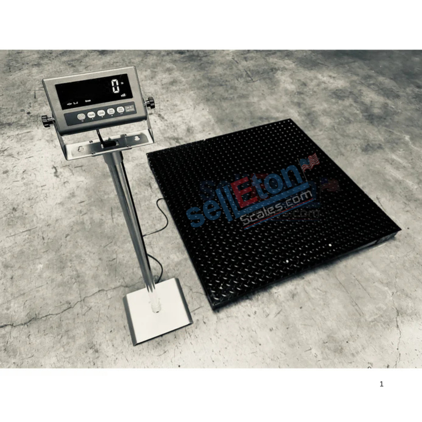 Selleton SL-7517-4x4 Industrial Floor Scale 48"x48" pallet 5000 lbs with Printer