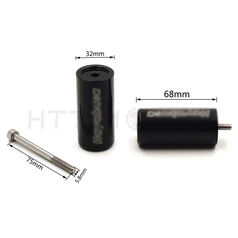 Extremos de barra de billete de 3" de largo personalizados para Suzuki Hayabusa GSXR1300 1999-2014 negro Foto 2 de 4