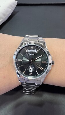 Casio men's watch MTP-1384 Stainless Steel Water Resistant for