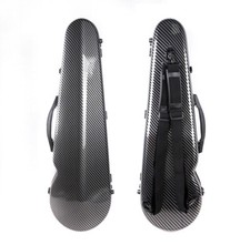 Advance Black Violin case 4/4 Hard Sheel Carbon Fiber Violin Box Strong Strap