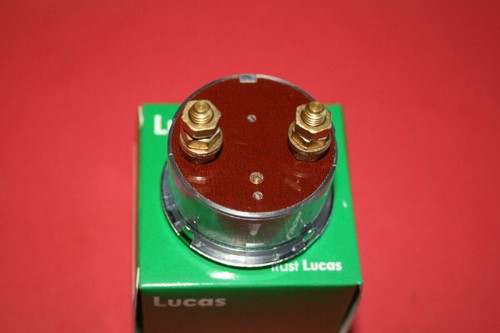 GENUINE TRIUMPH NORTON BSA LUCAS 6V 8V-0-8V 1 3/4" AMMETER 36084 - Picture 2 of 2