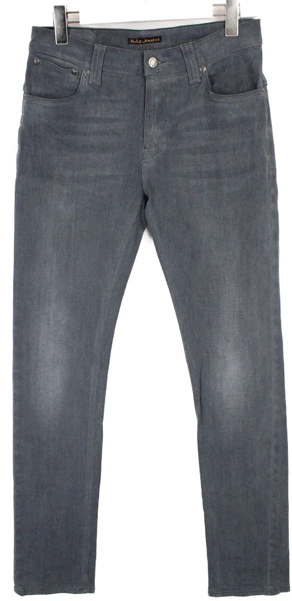 NUDIE Jeans CO. THIN FINN LIGHTER SHADE Men s W30 L34 Organic Slim Jeans