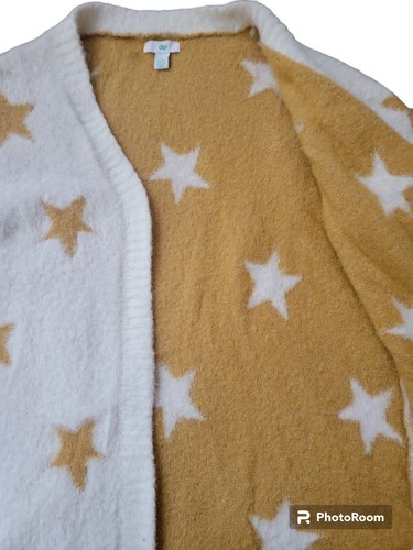 Girl Gold Star White Cardigan - Picture 4 of 7