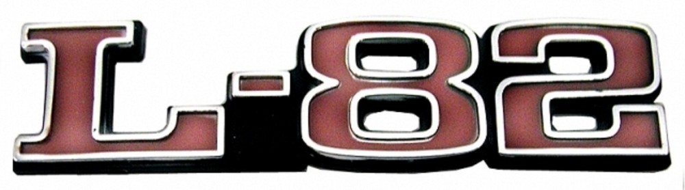 1975-82 CORVETTE EMBLEM SET-HOOD-L-82-IMPORT-PAIR-75-82 (#E10417) *