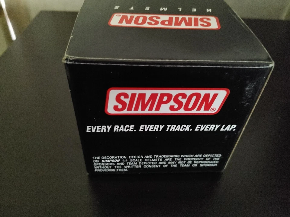 1998 年 Jeremy Mayfield Simpson 签名版 Kmart 迷你头盔 1: 4 比例罕见! — 第 4/4 张图片
