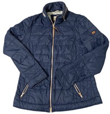 Camel Active Womens Navy Quilted Jacket Coat - Size Small