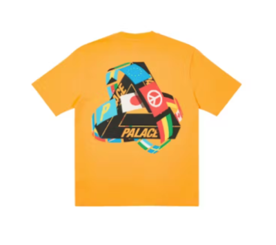 Palace Skateboards Tri-Flag T-Shirt Orange Large Tri-Ferg SS21 | eBay