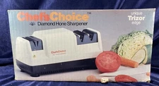 Chef's Choice Trizor Edge Pro Knife Sharpener Diamond Hone Model 110 Box Manual