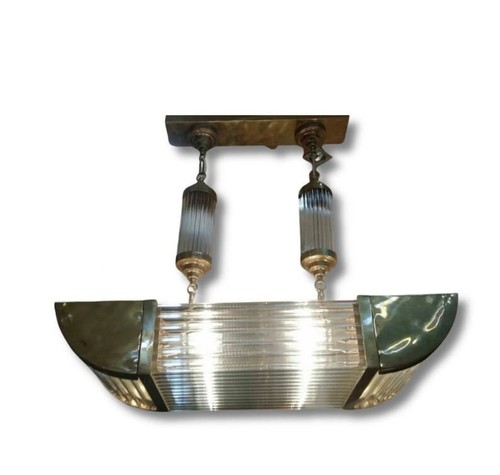 Home/Office Ceiling Deco Vintage Retro Brass & Glass Rod Antique Ship Chandelier - 第 3/10 張圖片