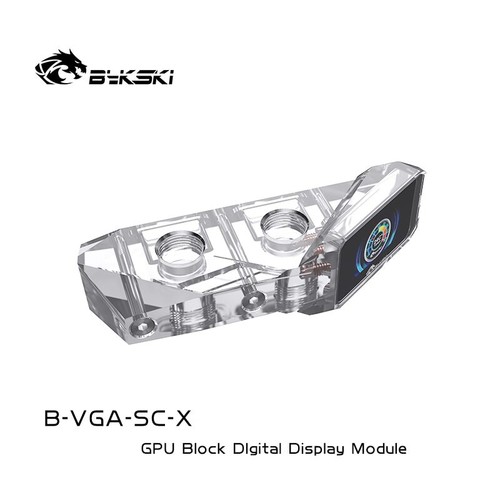 Bykski Vertical Mounting Mould Bridge Module For GPU Block + Digital LCD Screen - Picture 3 of 14