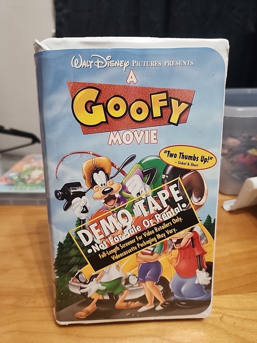 VTG And Super Rare A Goofy Movie (VHS DEMO TAPE, Clamshell) Disney