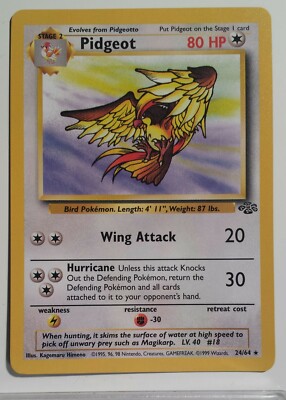Pidgeot 24/64 - NM / M - RARE Non Holo Jungle Pokemon Card - $2 Flat Shipping | eBay Pidgeot 24/64 - NM / M - RARE Non Holo Jungle Pokemon Card - $2 Flat Shipping | eBay