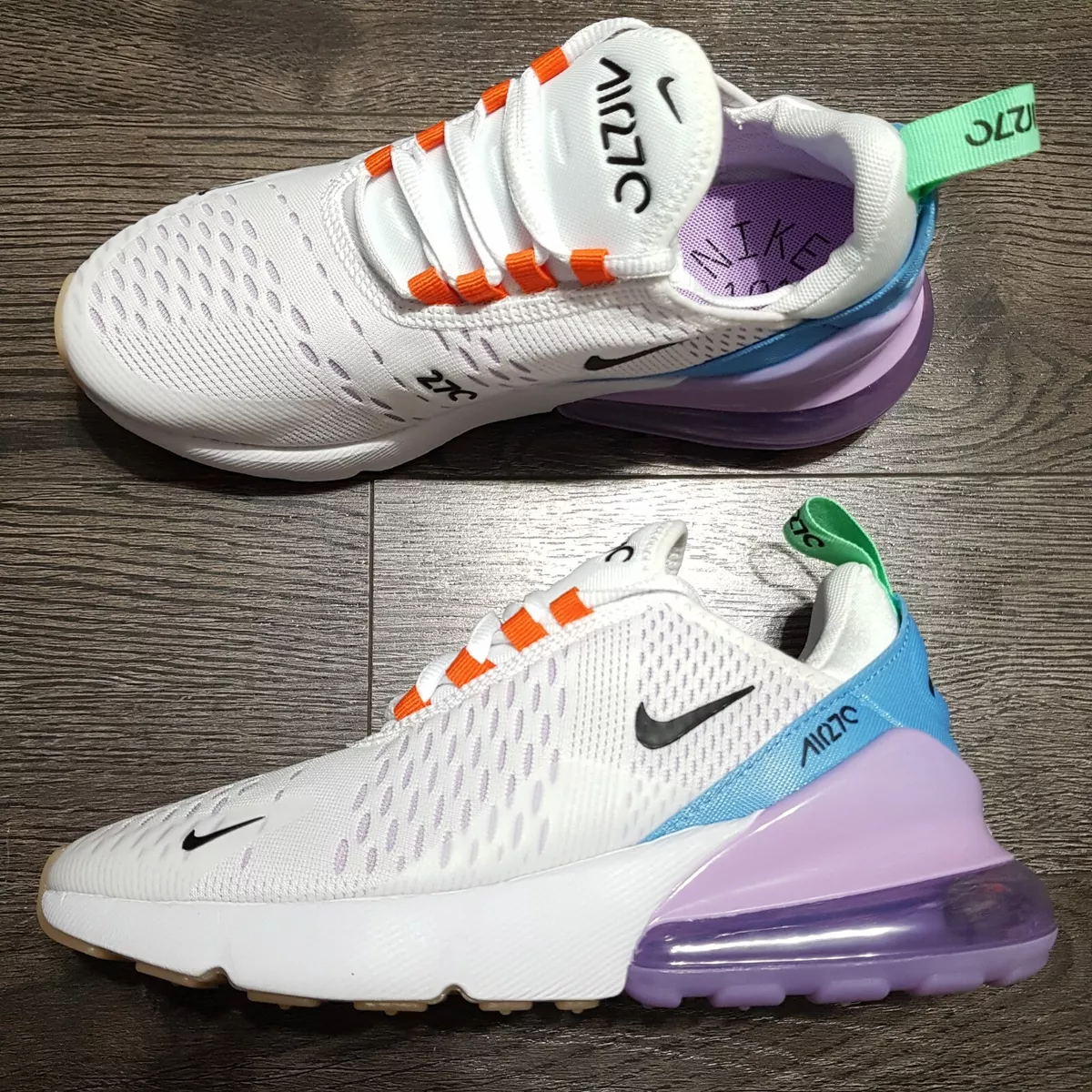 Nike Women's Size 6.5 Air Max 270 Shoes - White - Each