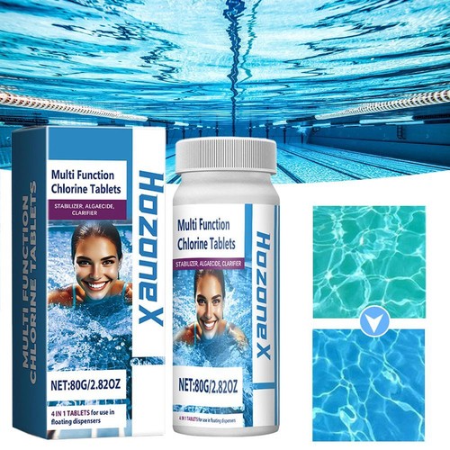 Poolreinigung Chlortabletten reinigen kontinuierlich und reduzieren Verunr BXH - Zdjęcie 4 z 15