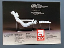 Asko Finnlandmöbel Chair Sessel Original 1974 Vintage Advert Werbung Reklame