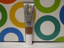 IT COSMETICS ~ CC+ FOUNDATION FULL COVERAGE CREAM ~ DEEP ~ 1.08 OZ