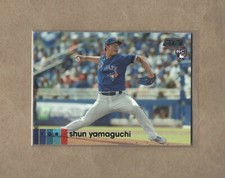 2020 Stadium Club - Black Foil - #57 - Shun Yamaguchi - Toronto Blue Jays