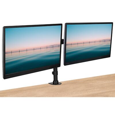 Mount-It! Dual Monitor Desk Mount for 13'' to 27'' Monitors Black (MI-2772)