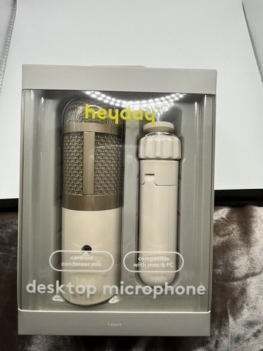 Heyday Desktop Microphone Stone White BRAND NEW , USE DISCOUNT AT CHECKOUT - 第 3/13 張圖片