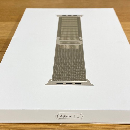 🟢 Apple Watch Strap 49mm 45mm 44mm Olive Alpine Loop Large L 100% Original - Zdjęcie 7 z 14