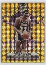 2023 Panini Mosaic NBA Greats Reactive Yellow Prizm Magic Johnson #295 HOF 19lw