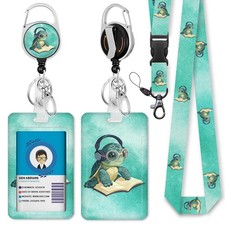 Immaturus Cute Sea Turtle Lanyards for ID Badges, Badge Holder