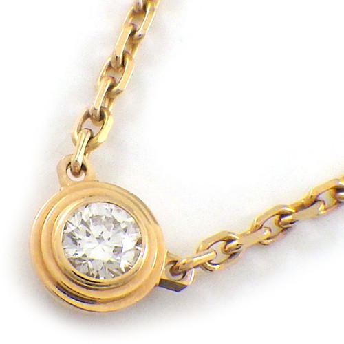Cartier Necklace D'Amour XS Diamant Leger B7224516 1 Point Diamond 750 Rose Gold