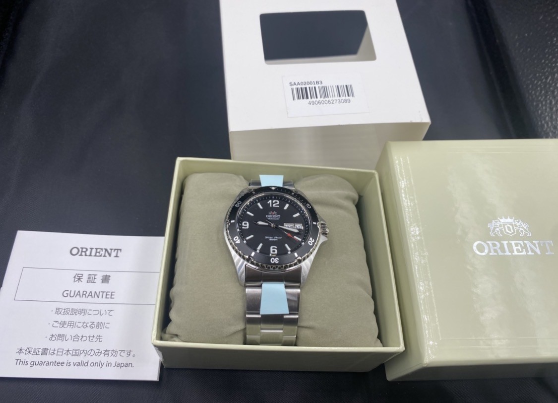 ORIENT Mako Reloj Automático de Buceo para Hombres Esfera Negra Acero...