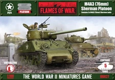 76mm Sherman M4A3 Platoon 15mm WWII Flames War UBX27 Resin hull American British