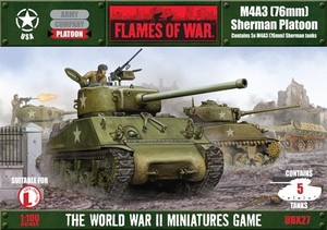 Easy-8 Sherman M4A3 Platoon 15mm WWII Flames War UBX27l American British Korea