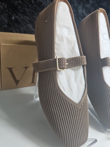 VIVAIA Margot Walker Mary-Jane Flats Women's US 7 Espresso (60548) - Picture 4 of 11