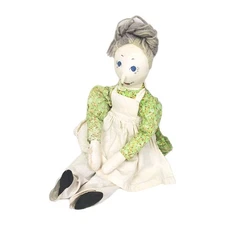 21" Vintage Handmade Country Granny Cloth Cotton Rag Doll
