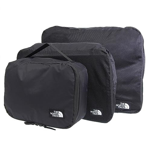 [The North Face] Bolsa de viaje para hombres y mujeres Negro TRAVEL POUCH 3 SET