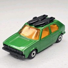 Matchbox Lesney #7 VW Golf Green With Surfboards 1978 Superfast England Vintage
