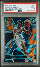 2021 PANINI SPECTRA ASIA BLUE & ORANGE #111 HERBERT JONES ROOKIE RC 22/49 PSA 9