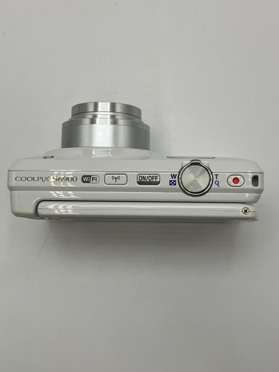 Nikon Coolpix S6900 16.0 MP Compact Digital Camera - White for