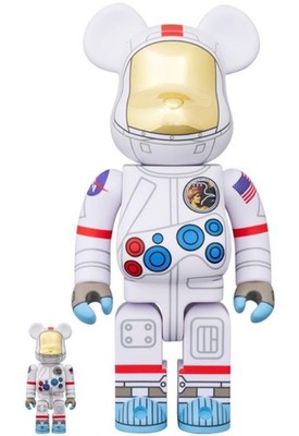 Medicom Toy BE@RBRICK APOLLO17 ASTRONAUT 100 % & 400 % Höhe: 2,76 Zoll /...